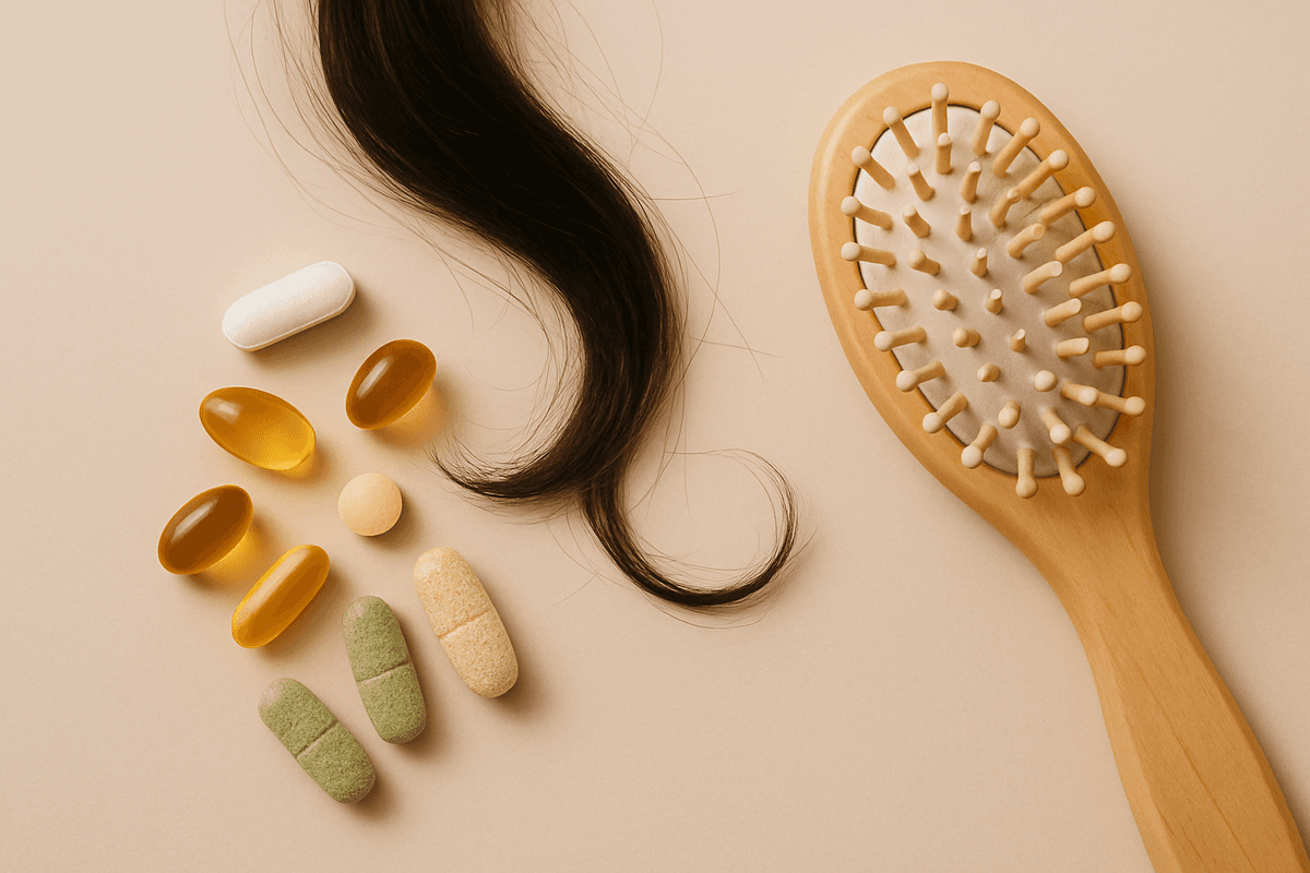 Imagem ilustrativa: Vitaminas para queda de cabelo: quais realmente ajudam